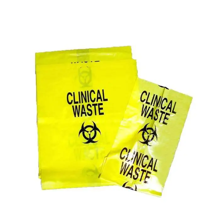 Yellow Infectious Linen High Density Isolation Medical Waste Bag