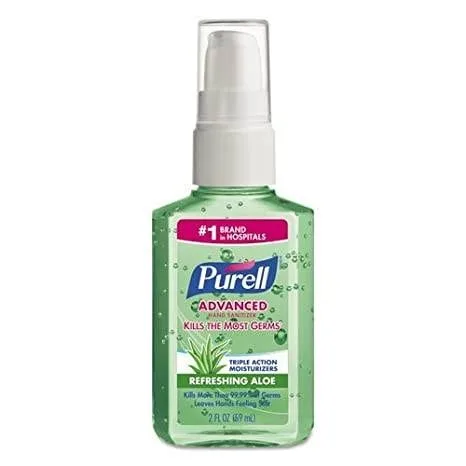 PURELL Advanced Hand Sanitizer with Aloe 60ml Pump Bottle Fresh Scent