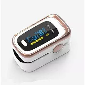 Premium Fingertip Clip SpO2 Counter Body Health Monitor, Pulse Oximeter Activity Tracker, Fitness and Activity Monitor, Real-time Tracking and Monitoring, White Gold