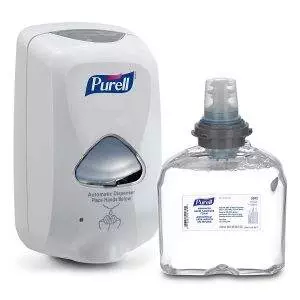 PURELL® TFX™ Starter Kit, 1 Light Gray Touch Free Dispenser with 1 PURELL Advanced Hand Sanitizer Refill 1200ml