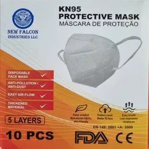KN95 PROTECTIVE FACE MASK 10 PCS - 5 LAYERS