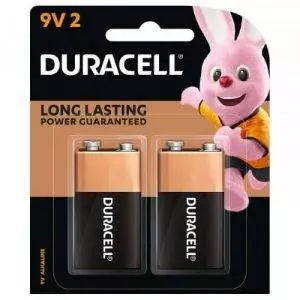 DURACELL 9V Batteries 2 COUNT